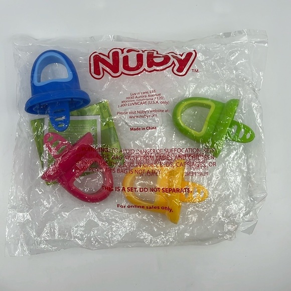 Nuby Garden Fresh Fruitsicle‎ Frozen Pop Top Replacement Handles Vibrant 4 - Picture 1 of 1